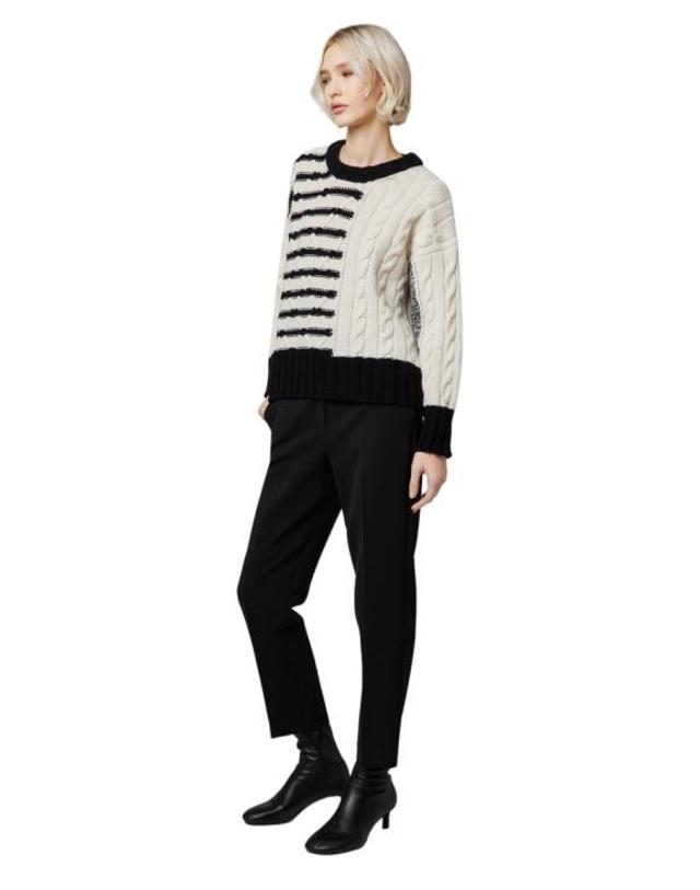 알파 스튜디오 [해외직구] 25FW 알파스튜디오 니트웨어 AD 4550C Multicolor 착용컷