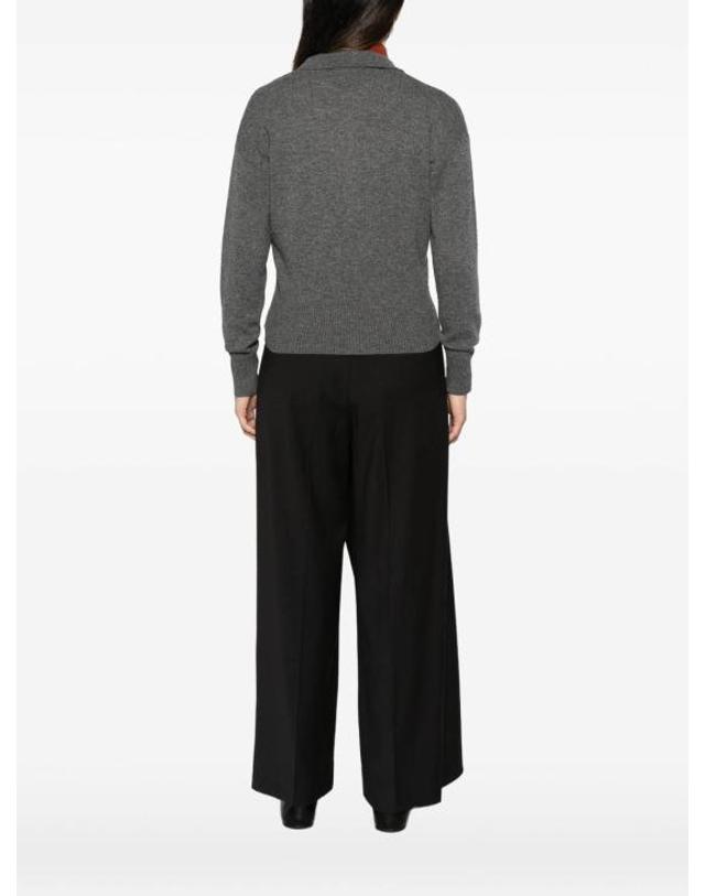 알파 스튜디오 [해외직구] 26FW 알파스튜디오 폴로 티셔츠 AD8291B2205 GREY 착용컷
