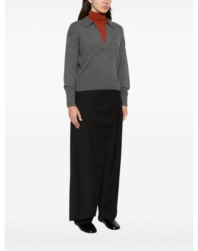 알파 스튜디오 [해외직구] 26FW 알파스튜디오 폴로 티셔츠 AD8291B2205 GREY 착용컷