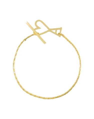 [해외직구] 24FW 아미 드 꾀흐 하트 로고 브레이슬릿 UJW917 361 902 GOLD