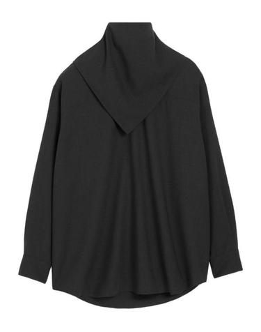 [해외직구] 25FW 아미 울 롱 슬리브 반다나 블라우스 UTP801 WV0066020 CHARCOAL
