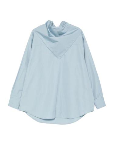 [해외직구] 25FW 아미 울 롱 슬리브 반다나 블라우스 UTP801D CO00634506 Clear Blue