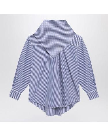 [해외직구] 25FW 아미 울 롱 슬리브 반다나 블라우스 UTP801 CO01334901 BLUE