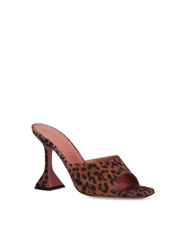 아미 [해외직구] 26FW 아미 샌들 15S365749LUPLEOPARDPRINTEDSUEDE Brown 착용컷