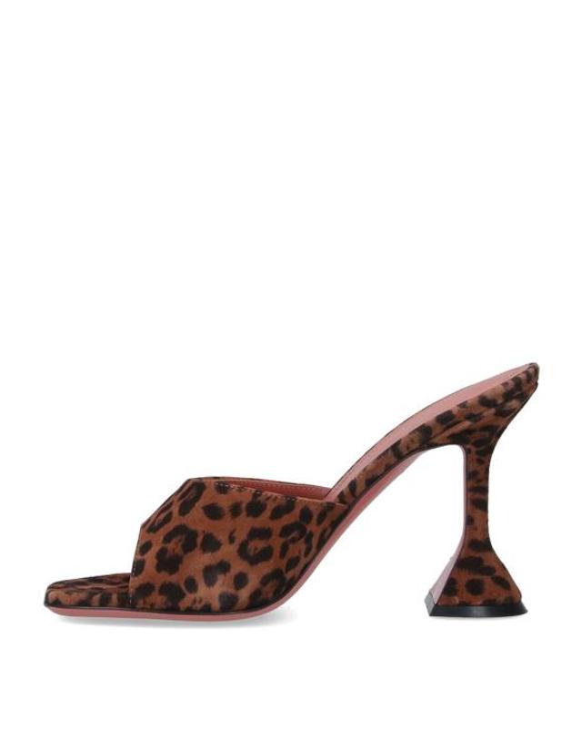 아미 [해외직구] 26FW 아미 샌들 15S365749LUPLEOPARDPRINTEDSUEDE Brown 착용컷