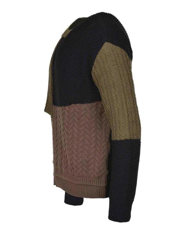 앤더슨벨 [해외직구] 25FW 앤더슨벨 스웨터 ATB1330MMULTICOLOR MULTICOLOUR 착용컷