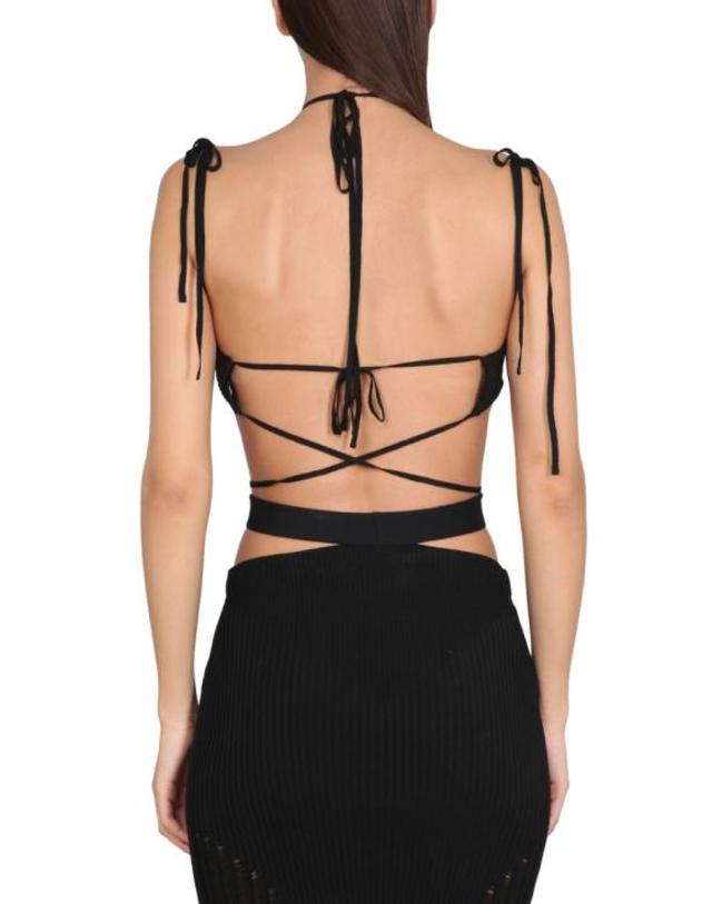 안드레아 아다모 [해외직구] 23SS 안드레아 아다모 민소매 티셔츠 ADPS23TO10947473 0473 Black 착용컷
