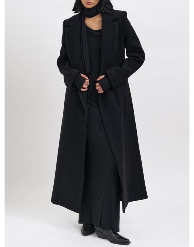 안드레아 야콥 [해외직구] 25FW 안드레아 야코브 코트 M25WLOF02WOOLCASHMEREBLACK 착용컷