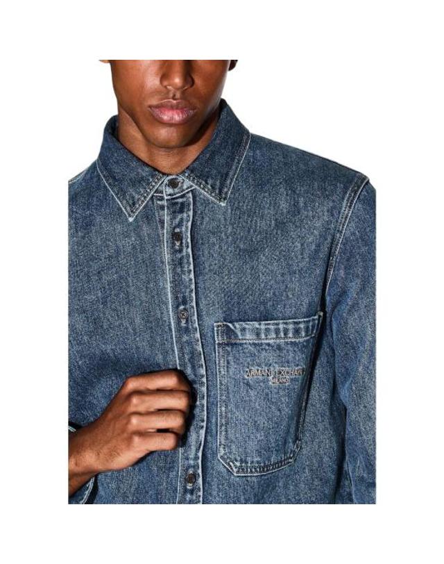 아르마니 [해외직구] 25FW 알마니 셔츠 AR16841500176RO BLUE 착용컷
