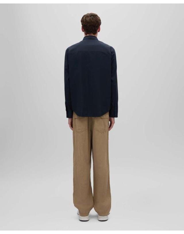 아스페시 [해외직구] 25SS 아스페시 긴팔 셔츠 ACE17P0761098 NAVY 착용컷
