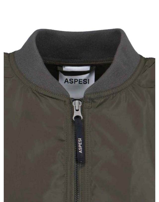 아스페시 [해외직구] 26SS 아스페시 테크니컬 폴리에스터 봄버 자켓 N622P00801237 GREEN 착용컷