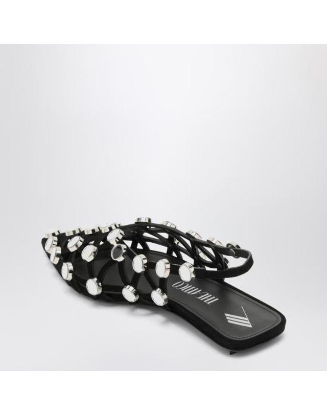 아티코 [해외직구] 25SS 디 아티코 뮬 슬리퍼 246WSH00801LBT007S Black 착용컷