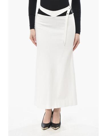 [해외직구] 디 아티코 롱 스커트 241WCS195 RY02 001 White