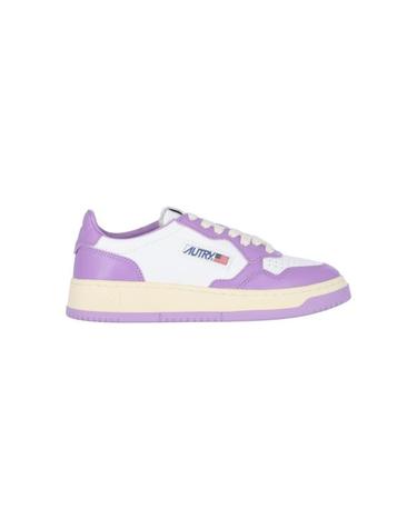 [해외직구] 24SS 오트리 메달리스트 로우 레더 스니커즈 AULW WB43 Violet