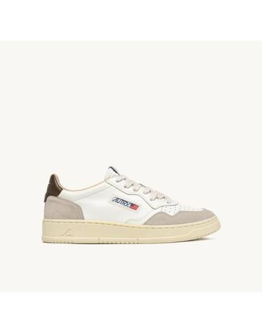 [해외직구] 26FW 오트리 메달리스트 로우 스니커즈 AULWLS 15 LEAT SUEDE WHT TEAK