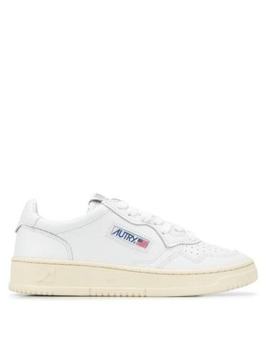 [해외직구] 26FW 오트리 메달리스트 로우 레더 스니커즈 AULW LL15 WHT
