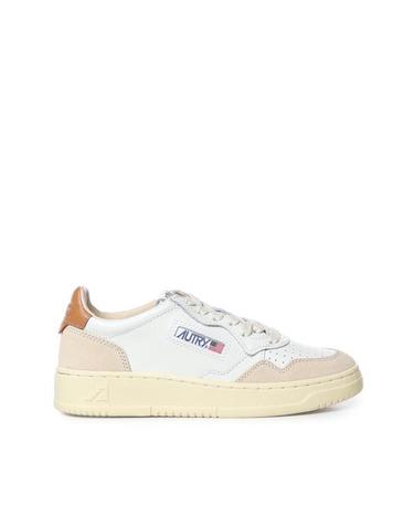 [해외직구] 26FW 오트리 메달리스트 로우 레더 스니커즈 AULW LS16 WHITE LION