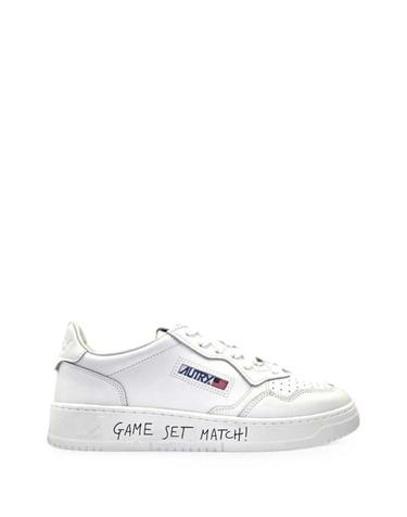 [해외직구] 26FW 오트리 메달리스트 로우 레더 스니커즈 AULW ML08 WHITE