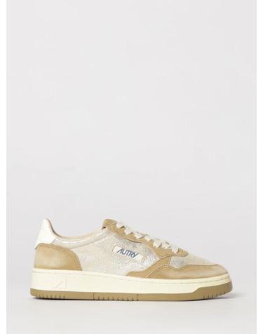 [해외직구] 26FW 오트리 메달리스트 로우 레더 스니커즈 AULW YB01 Beige