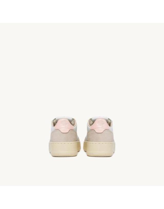 오트리 [해외직구] 26FW 주니어 오트리 스니커즈 KULKFS 05 SUEDE FOUR WHT CRPINK 착용컷