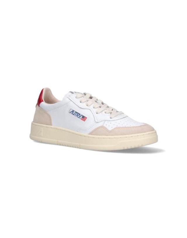 오트리 [해외직구] 26FW 오트리 메달리스트 로우 스니커즈 AULM LS43 WHITE 착용컷