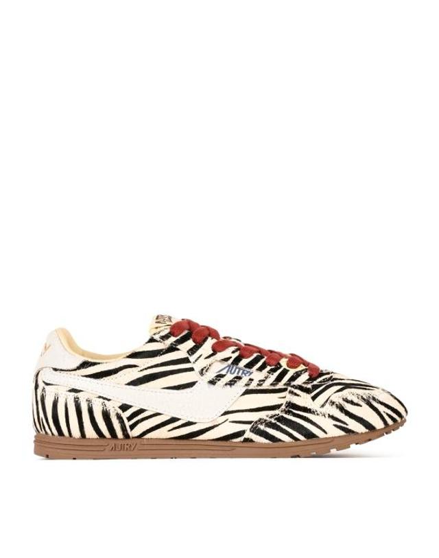 오트리 [해외직구] 26FW 오트리 WINDSPIN 윈드스핀 스니커즈 WSLW PZ01 PONY CRLEA ZEBRA WHT 착용컷