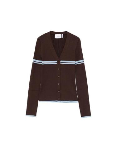 [해외직구] 26FW 악셀 아리가토 가디건 A4142001 FLEUR DBRLB BROWN