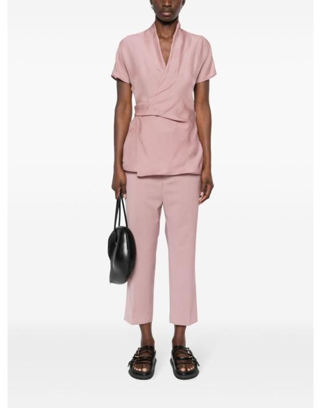 릭오웬스 [해외직구] 24SS 릭 오웬스 스트레이트 팬츠 RP01D2305WL DUSTY PINK 착용컷