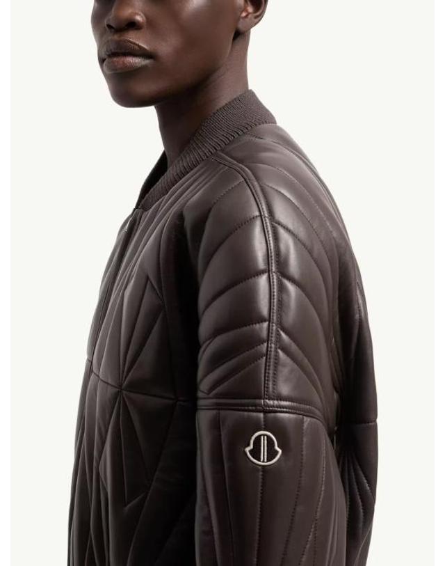 릭오웬스 [해외직구] 26SS 릭오웬스 몽클레어 봄버 자켓 MU01F1A11 M8116828 Brown 착용컷