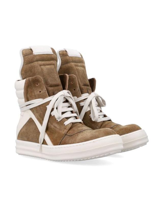 릭오웬스 [해외직구] 26SS 릭 오웬스 탬플 지오바스켓 하이 스니커즈 RP01F6894LCSUCO10411 BROWN 착용컷