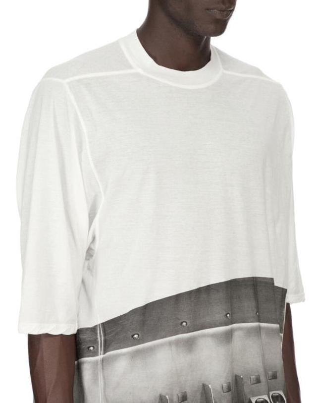 릭오웬스 [해외직구] 26SS 릭 오웬스 반팔 티셔츠 RR01F2208BHEP4 5109 White 착용컷