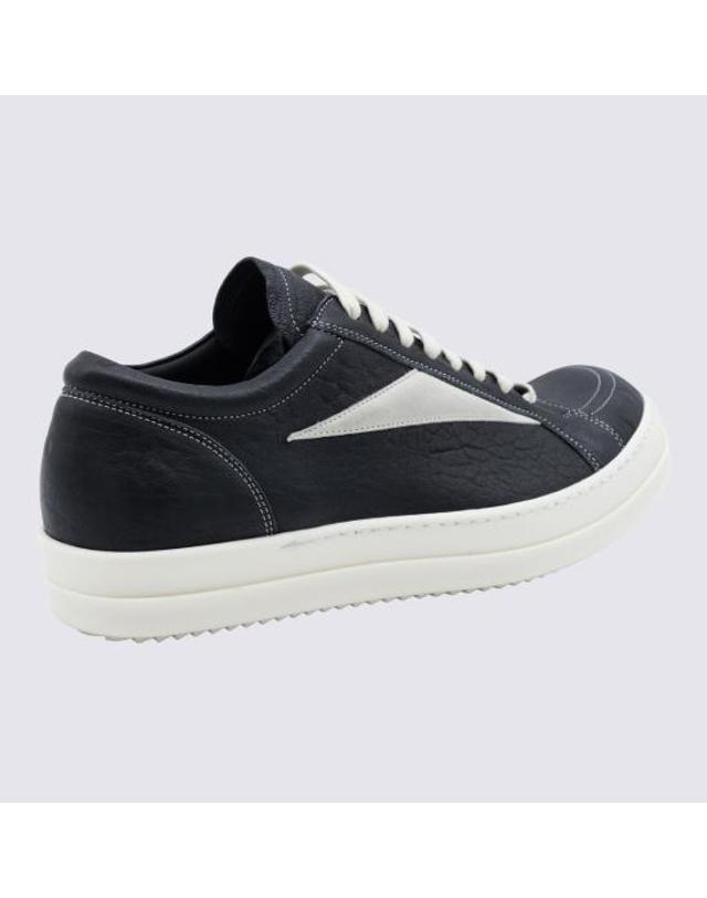 릭오웬스 [해외직구] 26FW 릭 오웬스 빈티지 스니커즈 RU02F4897 LBBLVS911 BLACK WHITE 착용컷