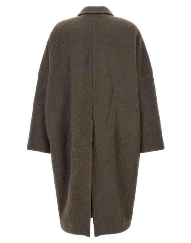 릭오웬스 [해외직구] 26FW 릭 오웬스 코트 RI344791BM GREY 착용컷