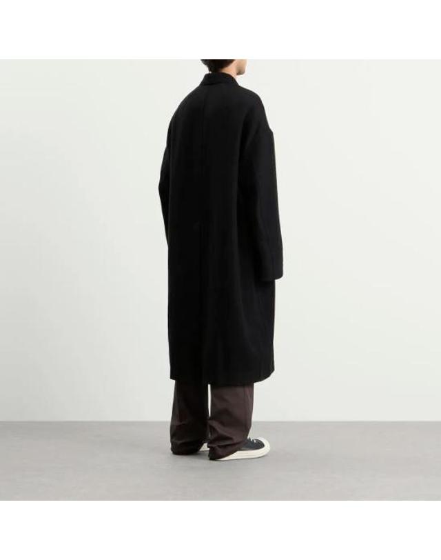 릭오웬스 [해외직구] 릭 오웬스 버튼드 브래드 싱글 코트 RU02F4970 BLACK 착용컷