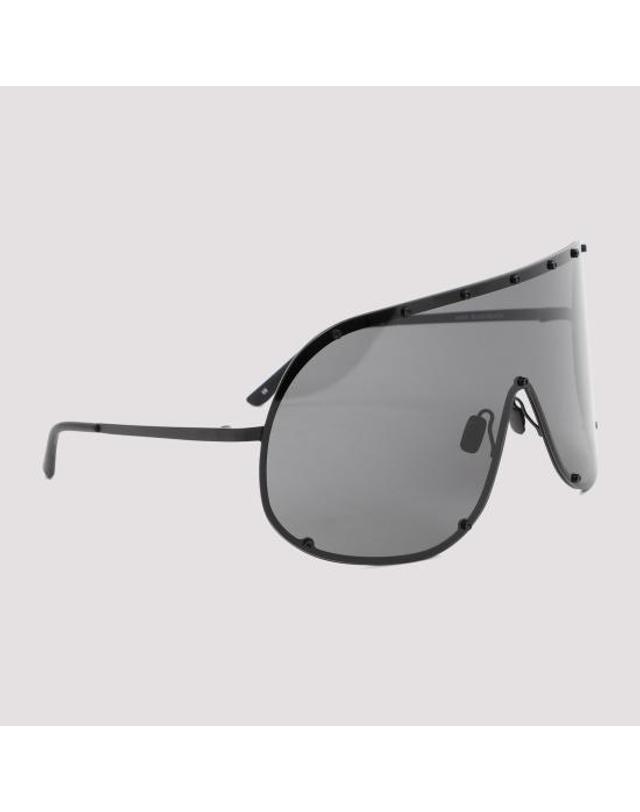 릭오웬스 [해외직구] 26FW 릭 오웬스 안경 RG0000006 GBLKB 0909 BLACK 착용컷