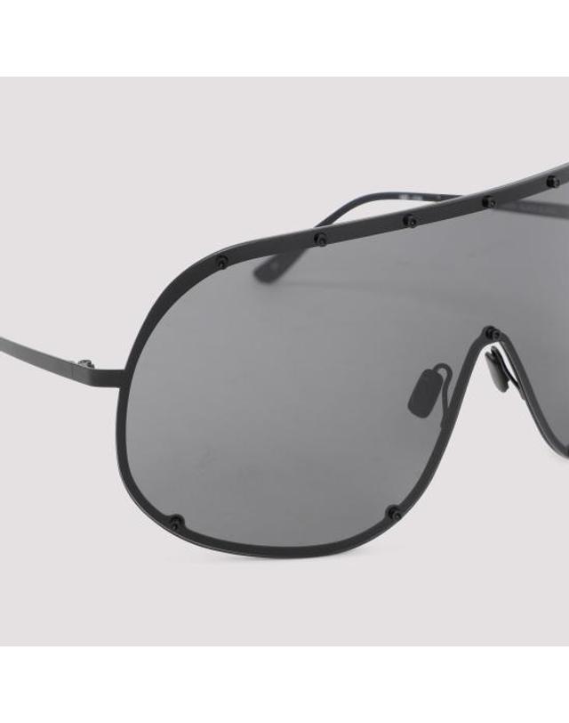 릭오웬스 [해외직구] 26FW 릭 오웬스 안경 RG0000006 GBLKB 0909 BLACK 착용컷