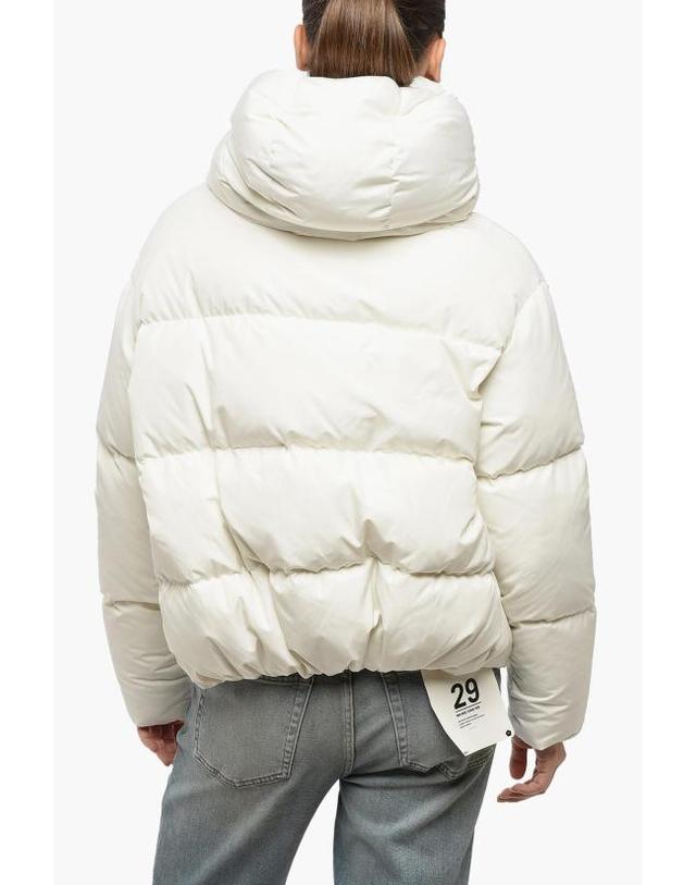 바콘 [해외직구] 베이컨 숏패딩 BACPIGIA556 CLOUD OFF WHITE White 착용컷