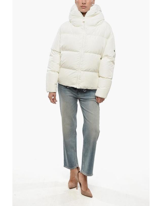 바콘 [해외직구] 베이컨 숏패딩 BACPIGIA556 CLOUD OFF WHITE White 착용컷