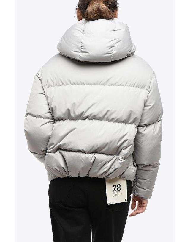바콘 [해외직구] 베이컨 숏패딩 BACPIGIA556 CLOUD LIGHT GREY Gray 착용컷