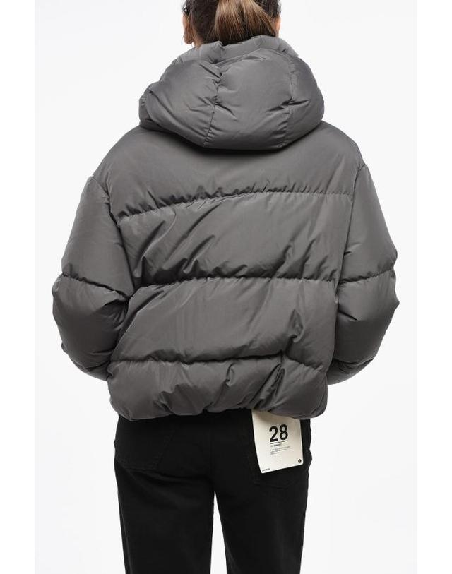 바콘 [해외직구] 베이컨 숏패딩 BACPIGIA556 CLOUD DARK GREY Gray 착용컷