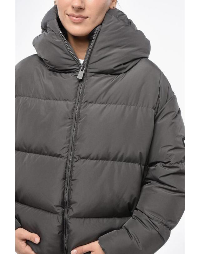 바콘 [해외직구] 베이컨 숏패딩 BACPIGIA556 CLOUD DARK GREY Gray 착용컷