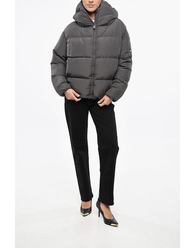 바콘 [해외직구] 베이컨 숏패딩 BACPIGIA556 CLOUD DARK GREY Gray 착용컷