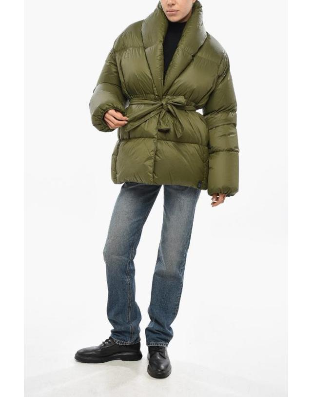 바콘 [해외직구] 베이컨 패딩 BACPIGIA446 CARGO Military Green 착용컷