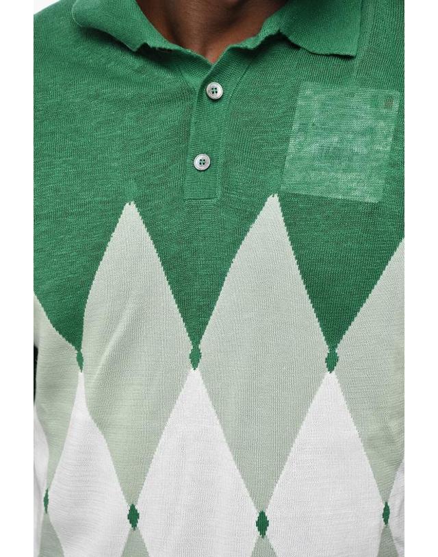 발란타인 [해외직구] 발렌타인 폴로 티셔츠 B2W026 14L20 92680 Green 착용컷