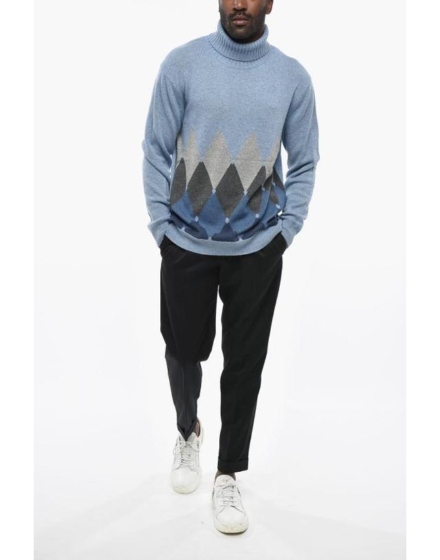 발란타인 [해외직구] 발렌타인 터틀넥 B2P0107K0A893153 Blue 착용컷