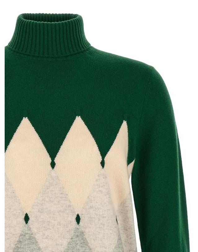 발란타인 [해외직구] 26FW 발렌타인 터틀넥 B2P01012KA892531 Green 착용컷