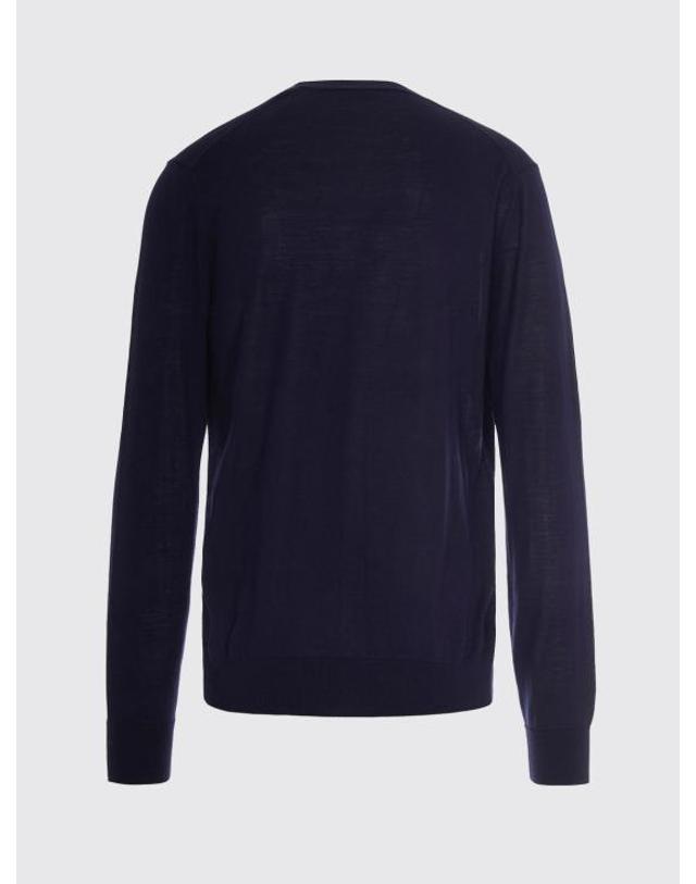 발란타인 [해외직구] 26FW 발렌타인 스웨터 B2K00116W02 13777 Navy 착용컷