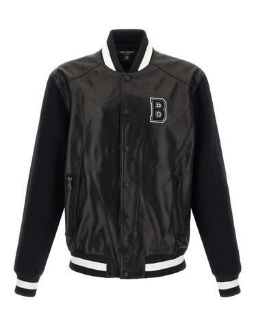 [해외직구] 25FW 발망 가죽 자켓 FH1TF995MH22EAP White Black