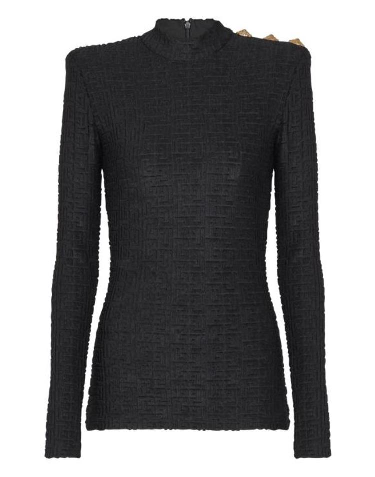 BALMAIN [해외] 26SS 발망 스웨터 GF1AR962 JL420PA BLACK E87RXX78349