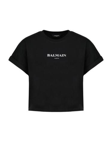 [해외직구] 26SS 발망 반팔 티셔츠 FF2EE005BD36EAB BLACK